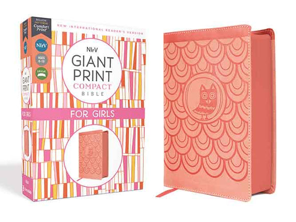 NIrV Giant Print Compact Bible for Girls Comfort Print [Peach]