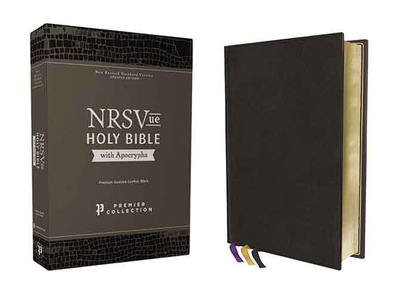 NRSVue Holy Bible with Apocrypha Premier Collection, Art Gilded Edges, Comfort Print [Black]