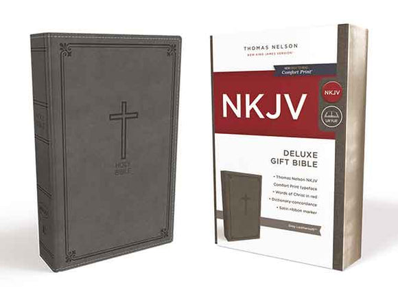 NKJV Deluxe Gift Bible Red Letter Edition [Grey]