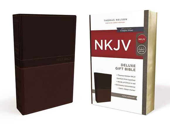 NKJV Deluxe Gift Bible Red Letter Edition [Tan]