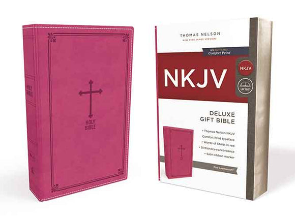 NKJV Deluxe Gift Bible Red Letter Edition [Pink]