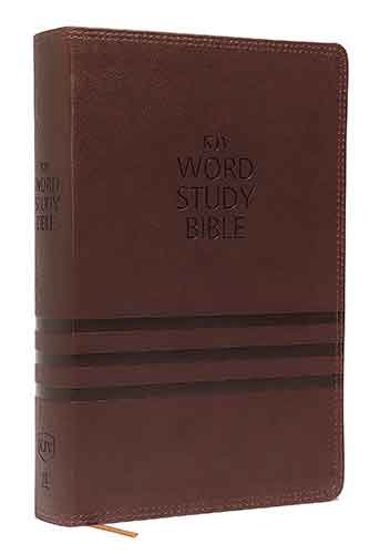 KJV, Word Study Bible, Indexed, Red Letter Edition: 1,700 Key Words That Unlock The Meaning Of The Bible [Brown]