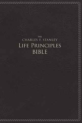 NIV The Charles F. Stanley Life Principles Bible [Black]