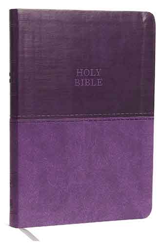 KJV Value Thinline Bible, Large Print, Red Letter Edition [Purp