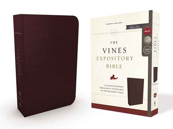 NKJV Vines Expository Bible [Burgundy]