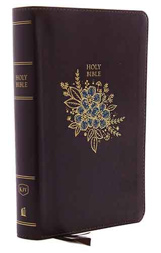 KJV Deluxe Reference Bible Personal Size Indexed Red Letter Edition [Giant Print, Burgundy]