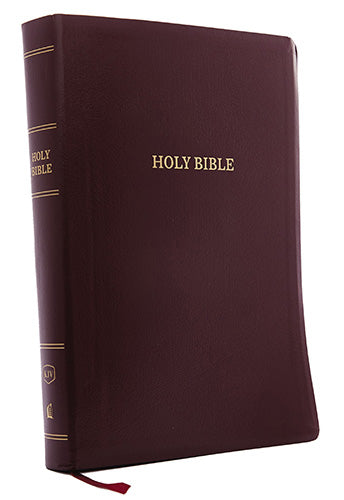 KJV Reference Bible Indexed Red Letter Edition [Super Giant Print, Burgundy]