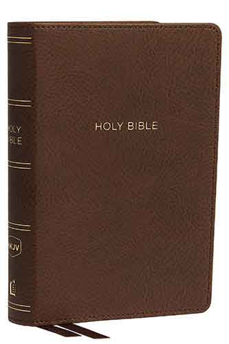 NKJV Compact Reference Bible Red Letter Edition [Large Print, Bro