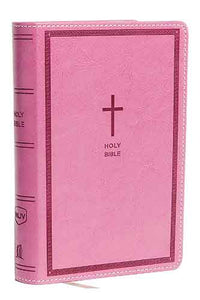 NKJV Compact Reference Bible Red Letter Edition [Large Print, Pink