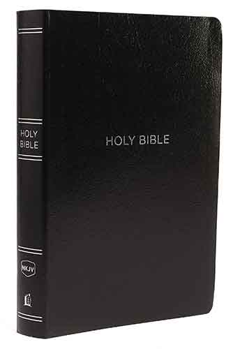 NKJV Reference Bible Indexed Red Letter Edition [Center-Column Giant Print, Black]