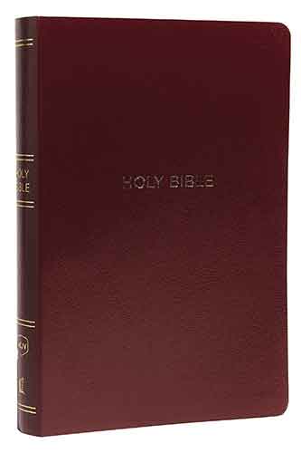 NKJV Reference Bible Red Letter Edition [Center-Column Giant Print, Burgundy]