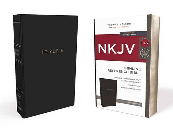 NKJV Thinline Reference Bible Red Letter Edition [Black]