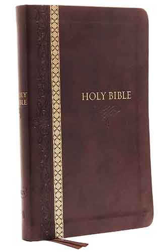 KJV Thinline Bible Indexed Red Letter Edition [Brown]