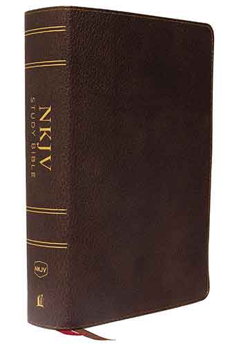 NKJV Study Bible Full-Color Indexed Red Letter Edition [Brown]