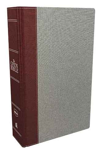 The NKJV Open Bible Red Letter Edition [Grey/Red]