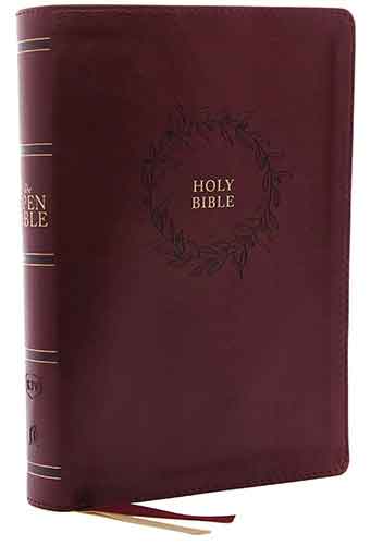 The KJV Open Bible Indexed Red Letter Edition [Burgundy]