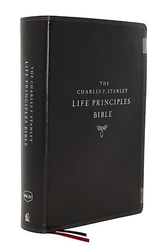 NKJV Charles F. Stanley Life Principles Bible [Second Edition, Indexed, Black]