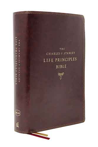 NKJV Charles F. Stanley Life Principles Bible [Second Edition, Indexed, Burgundy]