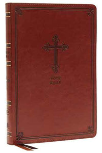 KJV Thinline Bible Red Letter Edition [Large Print, Brown]