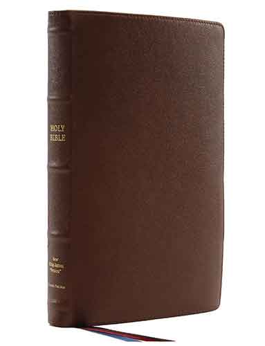 NKJV Thinline Reference Bible [Large Print, Brown]