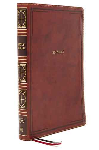 KJV Thinline Bible, Giant Print, Red Letter Edition [Brown]