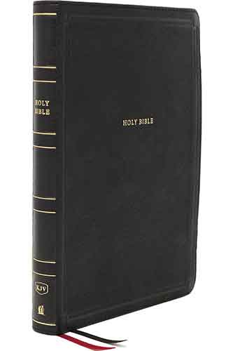 KJV Thinline Bible, Giant Print, Thumb Indexed, Red Letter Edition [Black]