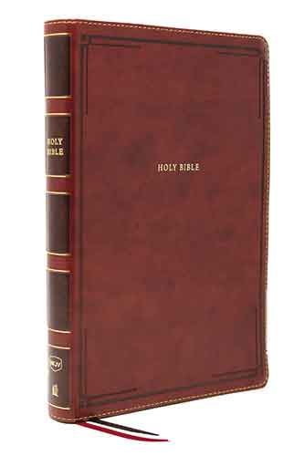 NKJV Thinline Bible, Giant Print, Red Letter Edition [Brown]