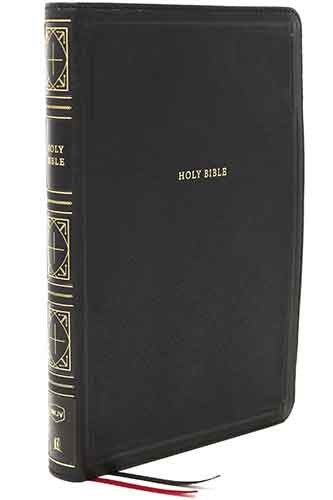 NKJV Thinline Bible, Giant Print, Thumb Indexed, Red Letter Edition [Black]