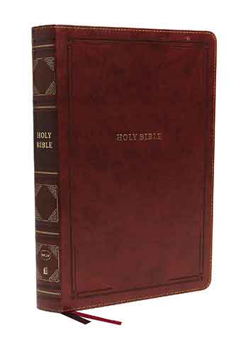 NKJV Reference Bible, Super Giant Print, Red Letter Edition, Comfort Print: Holy Bible [Brown]