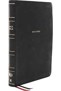 NKJV Thinline Reference Bible, Large Print, Thumb Indexed, Red Letter Edition, Comfort Print: Holy Bible [Black]