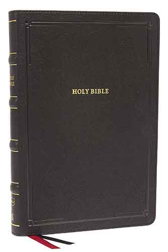 NKJV Deluxe Thinline Reference Bible, Large Print, Red Letter Edition, Comfort Print: Holy Bible [Black]