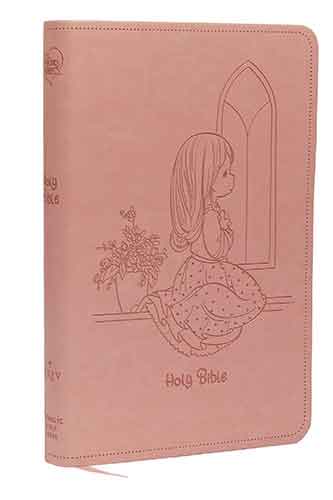 NRSVCE Precious Moments Bible, Leathersoft, Comfort Print: Holy Bible [Pink]