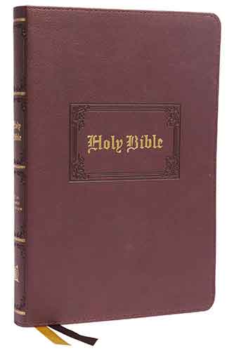 KJV Thinline Large Print Bible, Vintage Series, Red Letter, Comfort Print: Holy Bible, King James Version [Brown]