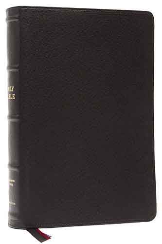 KJV Large Print Verse-by-verse Reference Bible, Maclaren Series, Premium Goatskin Leather, Comfort Print: Holy Bible, King James Version [Black]