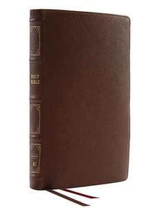 NKJV Thinline Reference Bible, Red Letter, Comfort Print: Holy Bible, New King James Version [Brown]