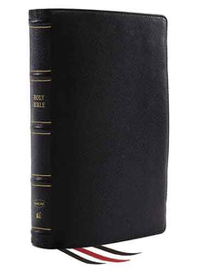 NKJV Reference Bible, Classic Verse-by-Verse, Center-Column, Red Letter, Comfort Print: Holy Bible, New King James Version [Black]