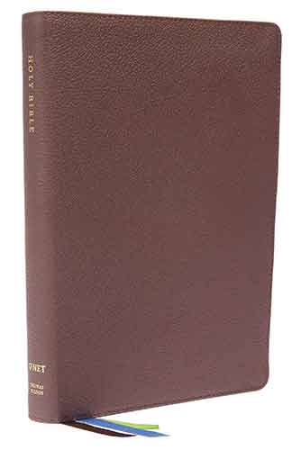 NET Bible, Thinline [Large Print, Thumb Indexed, Brown]