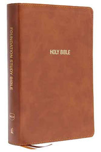 NKJV Foundation Study Bible, Large Print, Red Letter, Comfort Print [Brown]