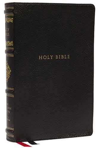 NKJV Personal Size Reference Bible, Sovereign Collection, Red Letter, Thumb Indexed, Comfort Print [Black]