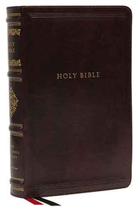 NKJV Personal Size Reference Bible, Sovereign Collection, Red Letter, Thumb Indexed, Comfort Print [Brown]