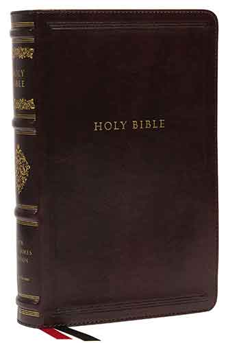 NKJV Personal Size Reference Bible, Sovereign Collection, Red Letter, Thumb Indexed, Comfort Print [Brown]