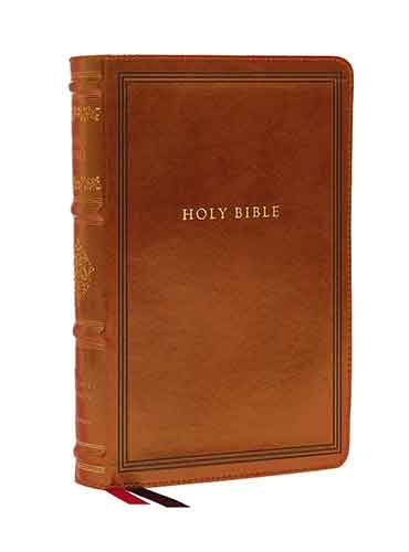 KJV Wide-Margin Reference Bible, Sovereign Collection, Red Letter, Comfort Print [Brown]