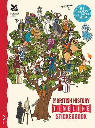 British History Timeline Stickerbook