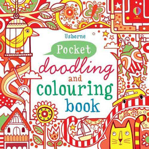 Red Pocket Doodling & Colouring Book