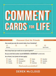 Comment Cards for Life