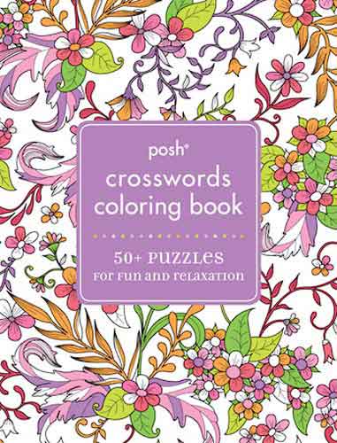 Posh Crosswords Adult Coloring Book