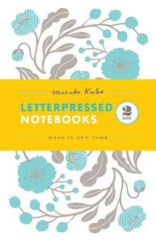 Masako Kubo: Two Letterpressed Notebooks:  Two Letterpressed Notebooks