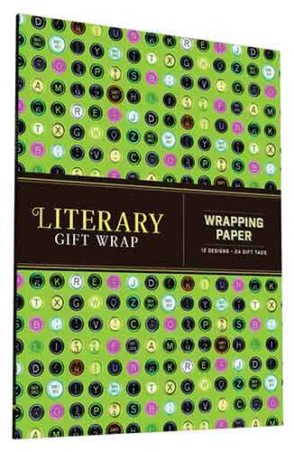 Literary Life Wrapping Paper: 12 sheets + 24 gift tags!