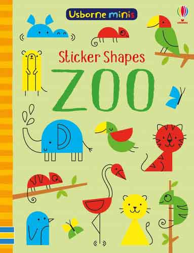 Mini Books Sticker Shapes Zoo