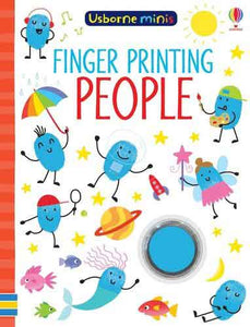 Mini Books Finger Painting People